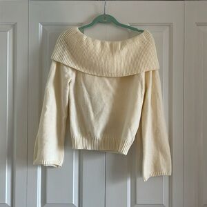 Off the shoulder sweater